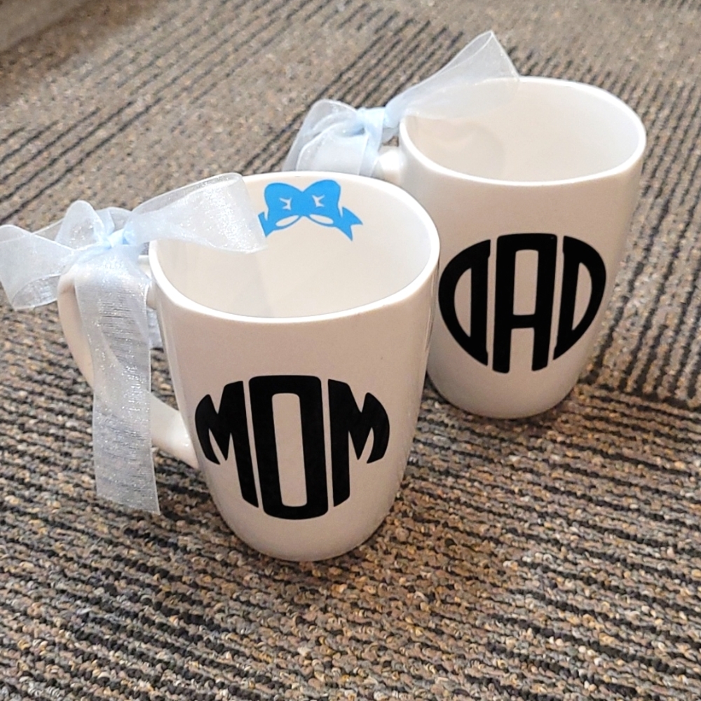 Mom and Dad coffee mugs - Picture 1 of 6